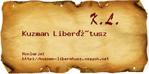 Kuzman Liberátusz névjegykártya
